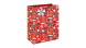 Eurowrap ajándéktasak (26,5x33x14 cm) piros, mézeskalácsos karácsonyi (6)