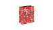 Eurowrap ajándéktasak (21,5x25x10 cm) piros, mézeskalácsos karácsonyi (6)