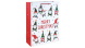 Eurowrap ajándéktasak (33x45,5x15 cm) Merry Christmas, manós karácsonyi (6)