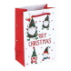 Eurowrap ajándéktasak (12,7x20,3x9 cm) Merry Xmas, manós karácsonyi (6)