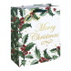 Eurowrap ajándéktasak (26,5x33x14 cm) Merry Christmas, magyalos karácsonyi (6)