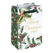 Eurowrap ajándéktasak (12,7x20,3x9 cm) Merry Christmas, magyalos karácsonyi (6)