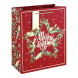 Eurowrap ajándéktasak (26,5x33x14 cm) piros, Merry Christmas karácsonyi (6)