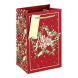 Eurowrap ajándéktasak (12,7x20,3x9 cm) piros, Merry Christmas karácsonyi (6)