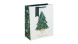 Eurowrap ajándéktasak (26,5x33x14 cm) fehér, karácsonyfás karácsonyi (6)