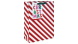 Eurowrap ajándéktasak (33x45,5x15 cm) fehér-piros csíkos karácsonyi (6)